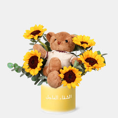 Get Well Soon Hamper with Teddy Bear